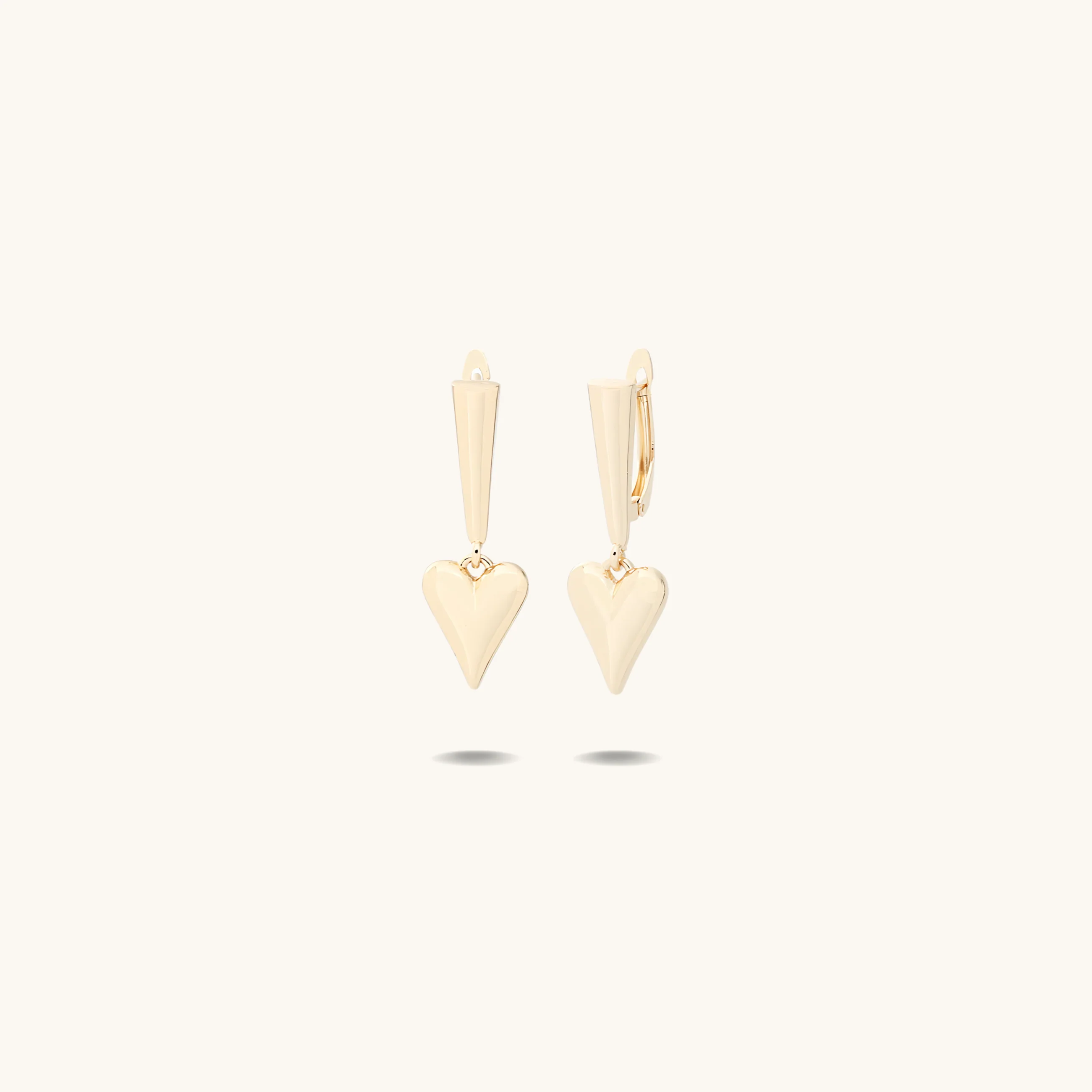 Heart Drop Earrings - Image 3