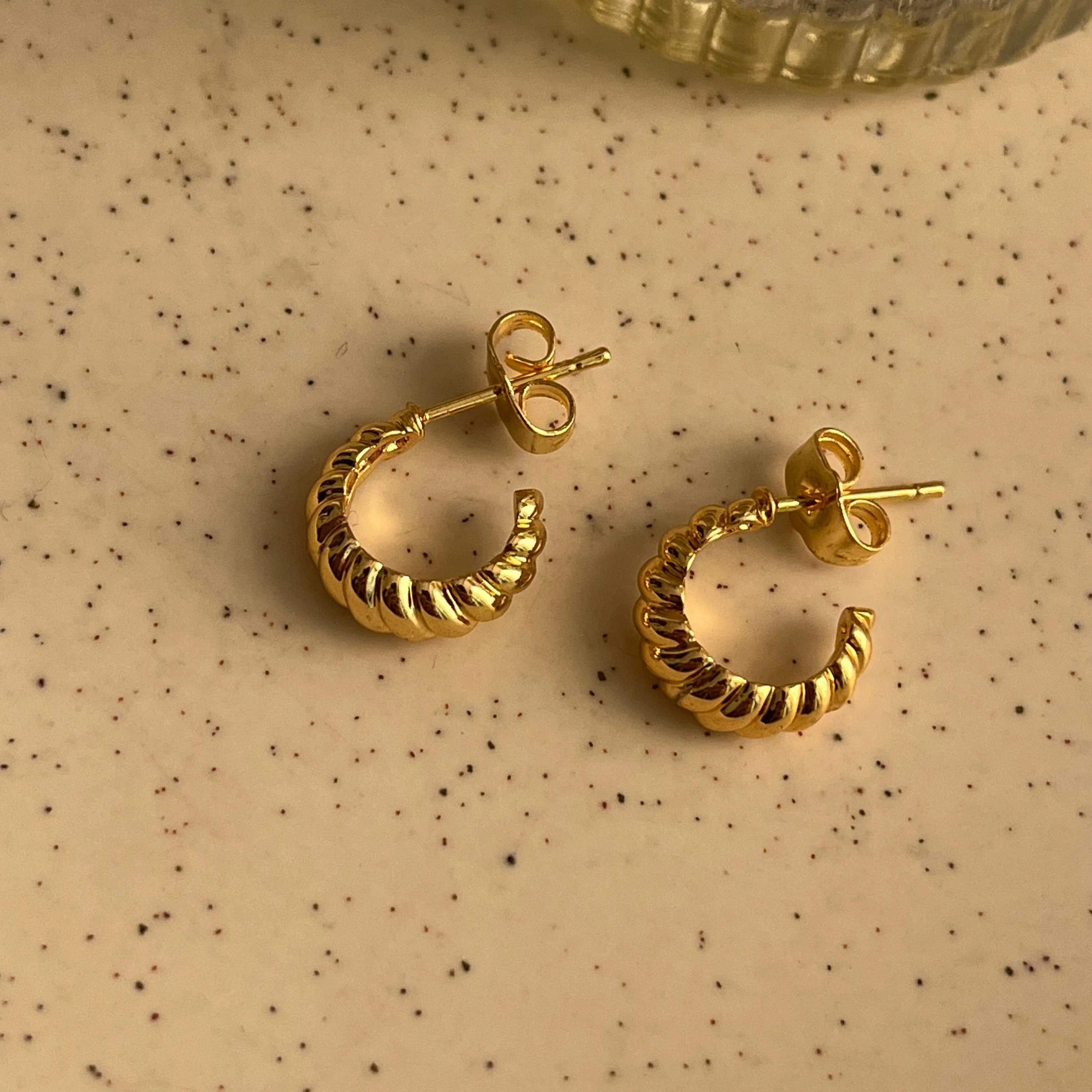 Mini Croissant Earrings - Image 3