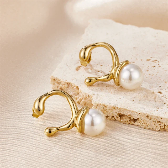 Pearl Drop Earrings - Image 5